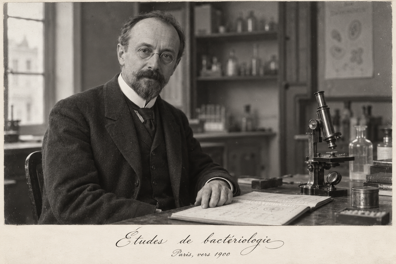 1899 am Institut Pasteur in Paris: die Entdeckung der Bifidobakterien unter dem Mikroskop